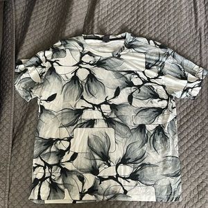 Soft Casual Black White and Grey Shirt